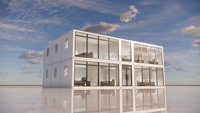 Assemblage préfabriqué Logement pour étudiants Dortoir Pack plat Maisons en conteneur École Salle de classe Bâtiment en conteneur Prix des bureaux en conteneurs