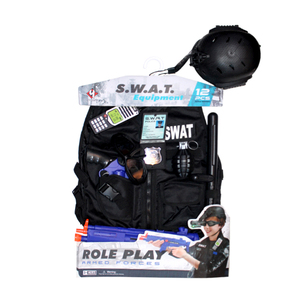 EPT Phụ Kiện Cảnh Sát Giả Vờ Bằng Nhựa Cho Trẻ Em Trang Phục Nhập Vai Đồng Phục Bộ Đồ Chơi Súng Cho Bé Trai Ngầu - Product Image 2