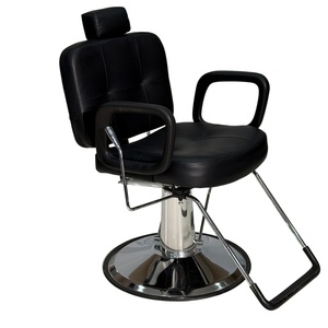 Chaise de salon de beauté et de coiffure multifonctionnelle, ergonomique, inclinable, pivotante à 360°, réglable hydrauliquement, en cuir PU, chaise de coiffeur - Product Image 3