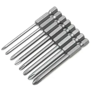 TOOLJOY S2 Steel 1/4 inch Hex Shank Square 100mm Magnetic Screwdriver Bits for industrial use