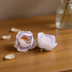 Fiori Secchi di Rosa Iceberg 3cm 2 Pezzi per Decorazione - Product Image 2