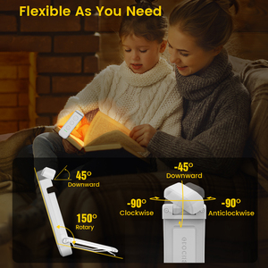 <span class=keywords><strong>Luz</strong></span> de Lectura Plegable Recargable por USB Glocusent Mini, 5 LED, Marcador de Libros LED de Bolsillo para Dormitorio, Tipo Flexible - Product Image 5