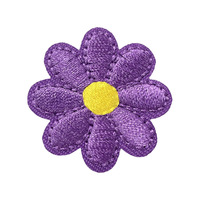 Kit de patchs thermocollants populaires 9 couleurs avec broderie marguerite, appliques en tissu pour vêtements, chapeaux, sacs, accessoires prêts à l'emploi