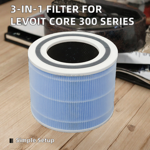 <span class=keywords><strong>HNW</strong></span> 3-in-1 H13 HEPA Kohlenstoff-Luftfilter Passend für Levoit Core 300 300S Luftreiniger Haushalt Individuell Anpassbar - Product Image 2