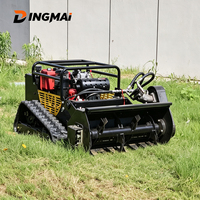 Cortacésped inteligente DINGMAI, robot RC mini a gasolina de 2 tiempos con cuchilla quitanieves profesional, modelos DM500/DM800/DM1000/DM1200