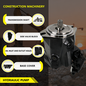 משאבת בוכנה הידראולית Rexroth 45 סמ\\\"ק A10VO45ED72 לעבודה כבדה עבור מעמיס מחפר הנעה הידראולית OEM - Product Image 2