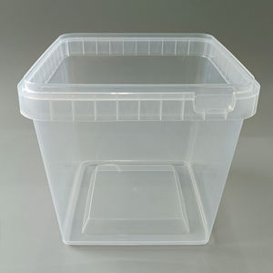 Caja cuadrada de plástico transparente dura de PP <span class=keywords><strong>para</strong></span> alimentos, barra de chocolate, embalaje, helado, contenedor de plástico 2,5 L - Product Image 1