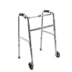 Suministros médicos 136kg Capacidad Marco de aluminio duradero Diseño europeo Andador de ruedas ligero para personas mayores
