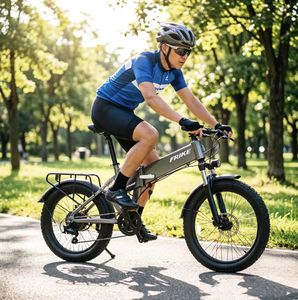 Bicicleta Eléctrica Plegable de 20 Pulgadas, Motor Trasero sin Escobillas, Batería de Litio de 48V 10Ah, Neumático Grueso, Freno de Disco, 7 Velocidades, Aleación de Aluminio - Product Image 5
