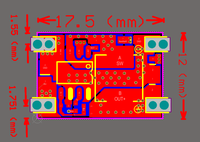 DC-DC modul buck mini 3A catu daya mobil to sampai 3.3V/5V output