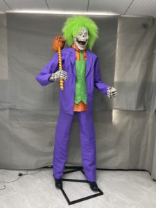 Decoración de Halloween 6 'Colgante de tamaño real Iluminado <span class=keywords><strong>Goblin</strong></span> Calabaza Hombre Voz espeluznante Decoración de utilería de Halloween con cara brillante - Product Image 6