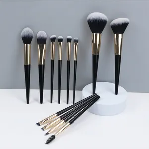 10Pcs New Colorful Custom Logo Silicone Fan Makeup Brush Extra Long Handle Laser Logo Storage Manufacturers China Wholesale 2023