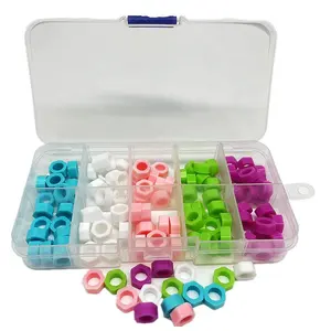 Para instrumentos dentales Autoclavable 100 piezas por caja anillos de código de color de silicona dental