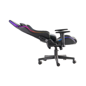 <span class=keywords><strong>Silla</strong></span> Ergonómica Giratoria para Juegos, <span class=keywords><strong>Silla</strong></span> con <span class=keywords><strong>Luces</strong></span> LED RGB, Diseño Especial con Espalda Reclinable de Cuero PU Combinado para Jugadores, Novedad - Product Image 5