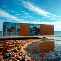 Cabine mobile préfabriquée pour camping, cabine de plage, chambre à coucher/extérieur, vente chaude