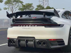 Kit de Carrocería de Fibra de Carbono Seca para Porsche <span class=keywords><strong>911</strong></span> 992, Estilo BS, Alerón Delantero, Faldones Laterales, Difusor, Spoiler, Toma de Aire - Product Image 3