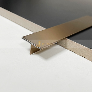 Perfil de Esquina en Forma de T de Acero Inoxidable para Azulejos, Moldura de Acero Inoxidable para Bordes de Azulejos de Baño - Product Image 6