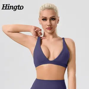 Factory Soft Quick Dry Yoga Running High Supportive Yoga Bra Latest Women Workout Yoga Bra Fitness Sports Crop Top Push Up