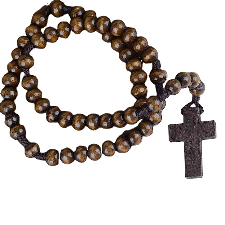 A&J No Complaint wholesale cheap wood rosaries rosary