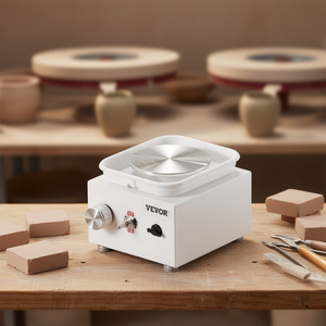 Mini Torno de Cerámica Vevor Eléctrico con Velocidad Ajustable de 0-320 RPM, Herramienta para Cerámica, Esmalte, Arte y Manualidades - Product Image 2