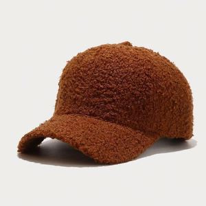 Casquette de baseball en laine vierge à 6 panneaux, broderie logo, chaude pour l'hiver - Product Image 6