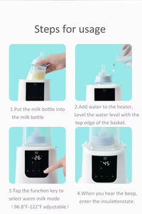 NCVI USB recargable bebé portátil inalámbrico eléctrico bebé leche fórmula biberón calentador - Product Image 6