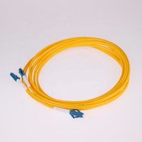 Cordon de brassage optique LC vers LC monomode duplex 9/125μm avec gaine PVC jaune pour centre de données FTTH