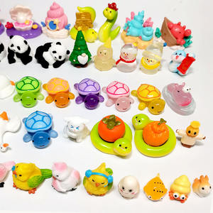 Vogel Panda Schildpad Miniatuur Aquarium Decoratie Kleine Verzamelbare Sneeuwpop Beeldjes Thuis Hars Plastic Ambachten Voor Charme Speelgoed - Product Image 2