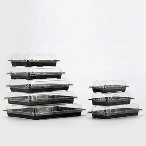 LOKYO sushi trays plates pastry dessert packing box disposable plastic sushi tray