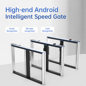Facial Recognition Servo Motor <b>Card</b> Reading Aluminum Alloy Automatic <b>Access</b> <b>Control</b> Turnstile Gate Luxury Turnstile - Product Image 2