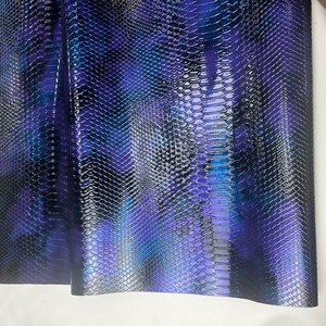 Very Shiny Surface <strong>Python</strong> Embossed PU Synthetic Leather - Product Image 5