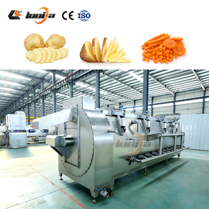 Machine de Blanchiment Alimentaire à Convoyeur Spirale à Manipulation Douce pour Chips de Banane, <span class=keywords><strong>Épinards</strong></span> et Champignons - Product Image 4