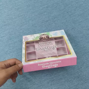 Caja de Regalo de Chocolate Navideña con Impresión Personalizada, Caja de Cartón Gris de Lujo con Música y Frente Transparente, Desarrollada por STPP - Product Image 4