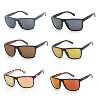 Lunettes de soleil polarisées unisexes tendance, protection UV400, monture intégrale rectangulaire, verres TAC légers pour la pêche et la conduite en extérieur, ODM/OEM