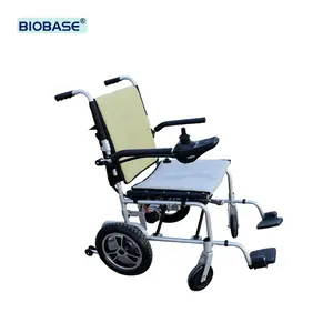 BIOBASE kursi roda listrik, kursi roda satu langkah lipat untuk rumah sakit dan rumah