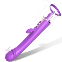 MS Brand MS-S007 3-in-1 G-Punkt Klitoris-Saugvibrator 9 Vibrationsmodi 9 Saugmodi IPX7 Wasserdicht USB Wiederaufladbar Rosenrot