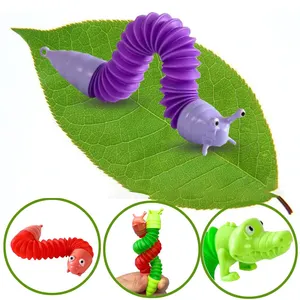 New Designs Mini Pop Tubes Animal Stress Stretch Toy With Key Chain