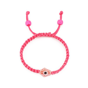 Bracciali in ceramica da uomo e donna Hamsa a mano <span class=keywords><strong>malocchio</strong></span> intrecciati con cordoncino portafortuna braccialetti in amuleto intrecciati a mano con stringa luminosa regalo di <span class=keywords><strong>preghiera</strong></span> - Product Image 5