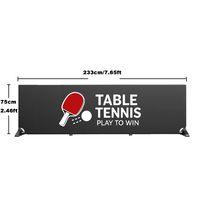 Barrières de tennis de table réglables en ABS personnalisées, légères et écologiques, pour la protection des terrains professionnels de compétition et d'entraînement de ping-pong