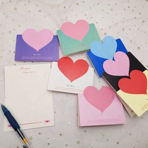 Cartes d'anniversaire en forme de cœur personnalisées, en gros, à bas prix, pour remercier, pour gâteaux, invitations et messages. - Product Image 3