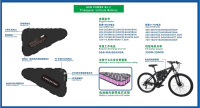 Batterie triangulaire 72V 30Ah 52V30Ah 21700 18650 Batterie de vélo 1000W 2000W Batterie au lithium pour vélo électrique avec chargeur