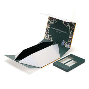 Boîte rigide pliable avec couvercle à fermeture magnétique, conception de logo personnalisée gratuite, imprimée pour les compléments alimentaires et les produits de bien-être social - Product Image 1