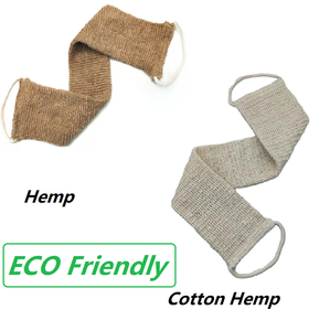 Set doccia esfoliante cinturino Scrub per la schiena in luffa naturale setole rigide spazzola per il corpo in legno salvasapone in Sisal - Product Image 6