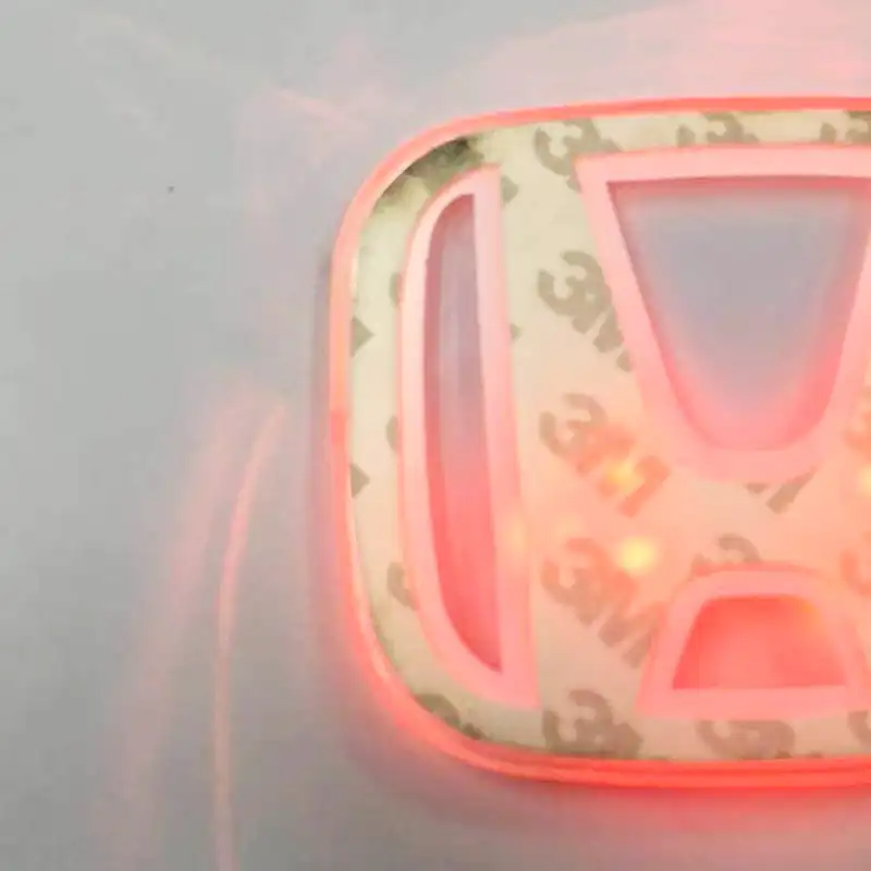 Stiker Lampu Belakang Logo LED Mobil 2D, Lampu Ekor Emblem untuk Mazda Mitsubishi Honda Toyota Nissan Suzuki