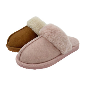 Comode <span class=keywords><strong>scarpe</strong></span> da camera da letto da donna con fodera calda in peluche e <span class=keywords><strong>suole</strong></span> da esterno per interni con pantofole in schiuma di memoria - Product Image 5