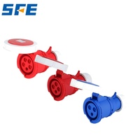 Connecteur électrique industriel SFE de deuxième génération 3/4/5 3P+N+E rouge bleu jaune 6H/4H 220V-240V 380V-415V 16A/32A/63A/125A