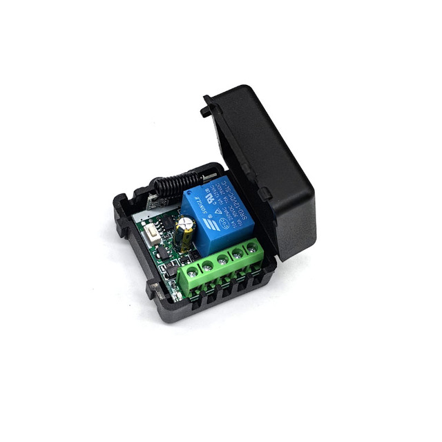433 MHz Wireless Remote Control Switch DC 12V 10A 1CH Relay Receiver Fixed Code Transmitter for Garage Gate Motor Light 315mhz