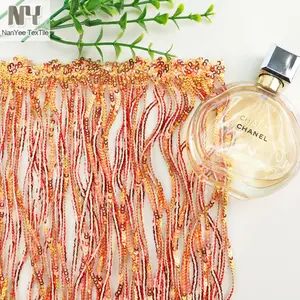 Nanyee Textile Multi Colors Micro Sequin Tassel For Dance Wear Clothing Accessories