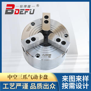 Betterfair KB08-3 Pneumatic <b>Chuck</b> 3 Jaw Semi Through Hollow For Cnc <b>Lathes</b> - Product Image 4