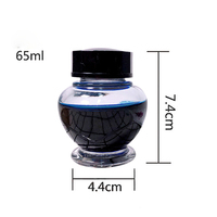 Bouteille d'encre de calligraphie en verre professionnelle de 50ml Style de recharge élégant